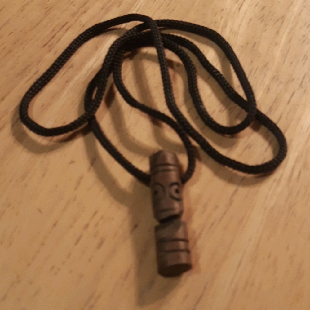 Totem pole necklace